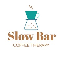 Coffee shop logo template aesthetic 