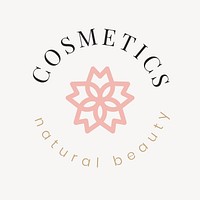 Beauty cosmetic logo template modern creative  