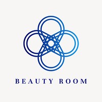 Beauty center logo template gradient  