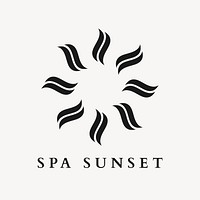 Aesthetic health spa logo template  professional 