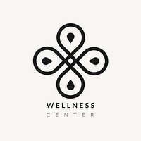 Wellness center spa logo template modern   