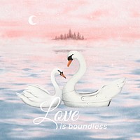 Love is boundless Instagram post template