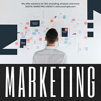 Digital marketing agency Instagram post template