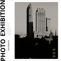 Photo exhibition Instagram post template