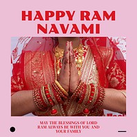 Ram Navami Instagram post template