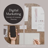 Marketing business Instagram post template