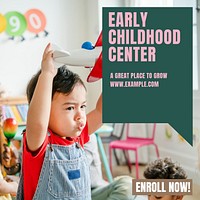 Early childhood center Instagram post template