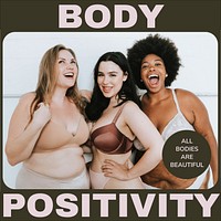 Body positivity Instagram post template