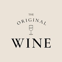Wine lounge  logo template minimal 