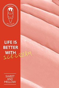 Ice-cream shop Pinterest pin template