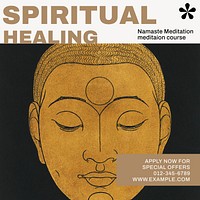 Spiritual healing Instagram post template