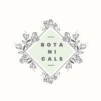 Aesthetic floral business logo template  botanical 