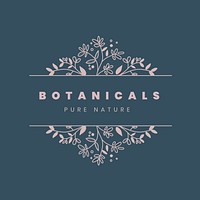 Aesthetic floral business logo template botanical 