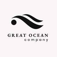 Environment business logo template wave  