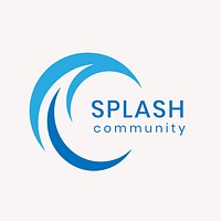 Water splash business logo template professional modern  