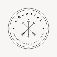 Creative studio branding logo template  