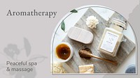 Aromatherapy presentation template, minimal design