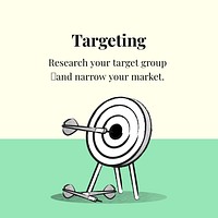 Business targeting Instagram post template  