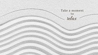 Relaxation blog banner template