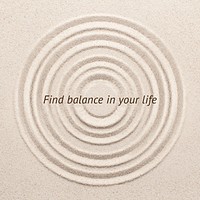 Find balance Facebook post template