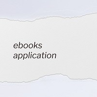 Ebooks application Instagram post template ripped paper design