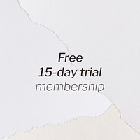 Free trial ebook Instagram post template ripped paper design 