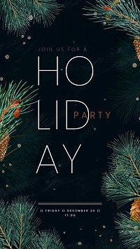 Christmas party Instagram story template