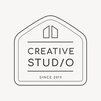 Creative studio business logo template