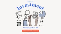 Return on investment blog banner template