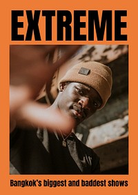 Extreme show poster template