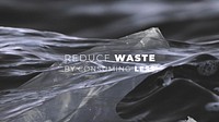 Reduce waste blog banner template