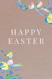 Easter greetings Pinterest pin template