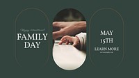 International Family Day Facebook cover template