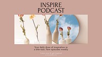 Inspire podcast Facebook cover template