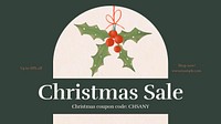Christmas sale blog banner template