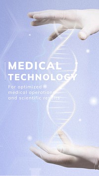 Medical technology Facebook story template