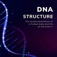 DNA structure biotechnology  Facebook post template