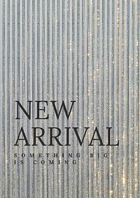 Luxurious new arrival poster template, aesthetic design 