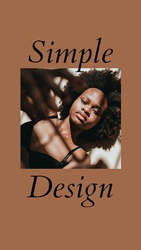 Simple design Instagram story template branding
