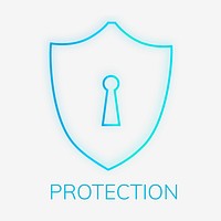Shield logo template  cyber security