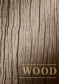Wood texture editable poster template