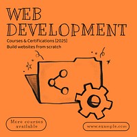 Web development Facebook ad template & design