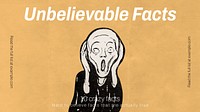 Unbelievable facts blog blog banner template & design