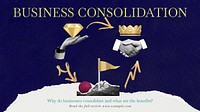 Business consolidation blog banner template & design