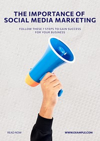 Social media marketing poster template