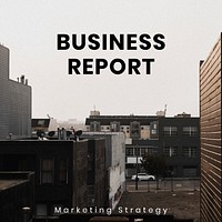 Business report Instagram post template