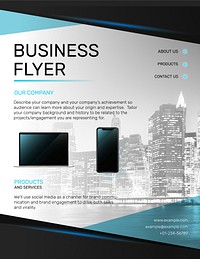 Professional modern business flyer template
