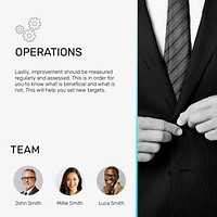 Business operations Instagram post template