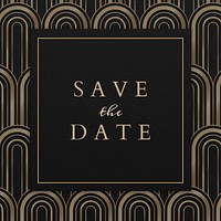 Save the date template,  Instagram post design