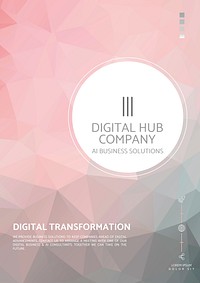 Digital business poster template